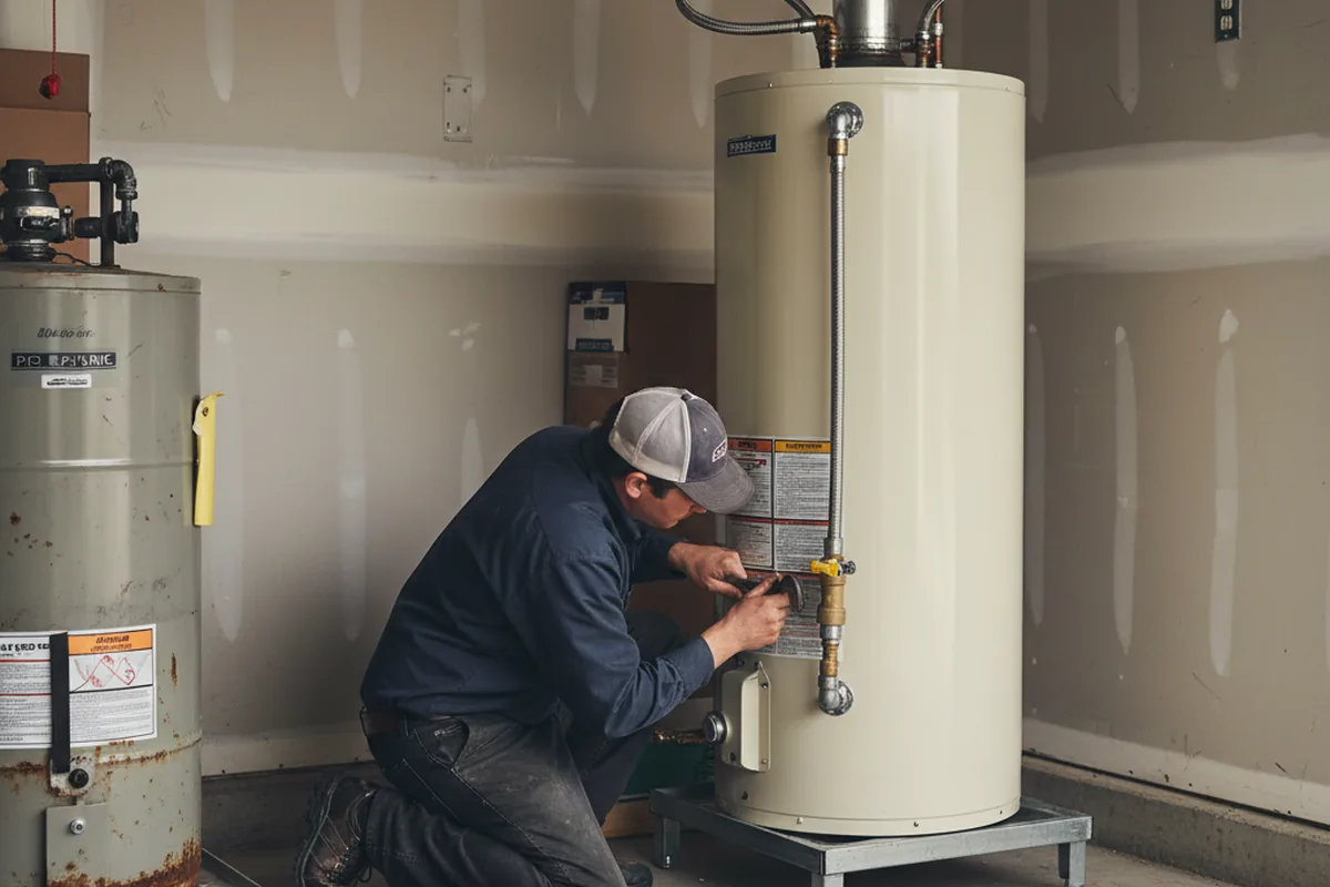 Water heater and shutoff valve replacement in Ashland City